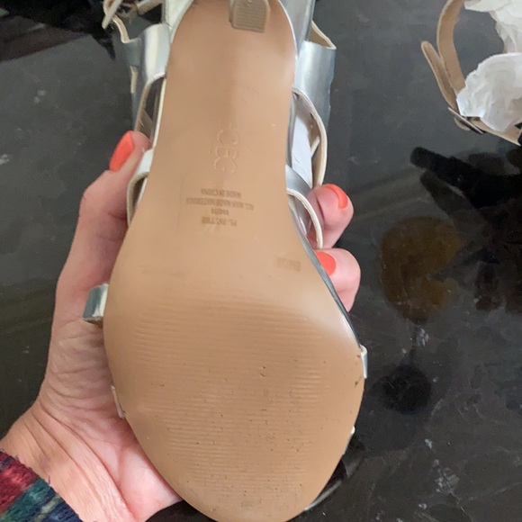 Silver BCBG Sandals - Picture 4 of 8